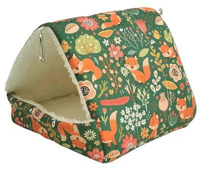 Lit De Cochon d'Inde, Petit Nid en Coton pour Animaux De Compagnie, Couchage Rongeur Peluche Petite Maison Hamster Hamac Jouet Lit Cabane pour Cochon d'Inde Lapin Chinchilla Furet - 8 × 8 CM