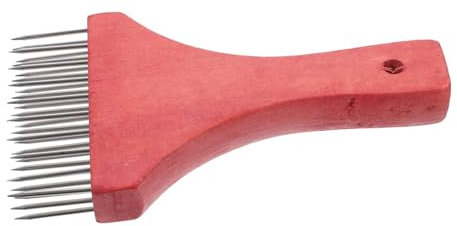 Garneck Batticarne Acciaio Resistente con Manico in Legno Martello Inteneritore Carne Doppia Faccia Ago per Battitura e Ammorbidimento Carne Maiale Pollo Manzo per Cucina Domestica e Profe