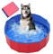 Faltbarer Hundepool,Hundepool Klein,Hunde Planschbecken,Planschbecken für Haustiere,Hund Schwimmbecken Tragbare,Hundepool Schwimmbad,PVC Hunde Pool für Kleine Hunde Katze(50x8cm)