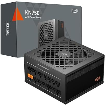 Fuente de alimentación CPS Totalmente Modular, 750W ATX 3.1, Certificado 80 Plus Gold, PCIe 5.1 12V-2×6, condensadores japoneses, Cables Ultra-Flexibles, garantía de 5 años (KN750)