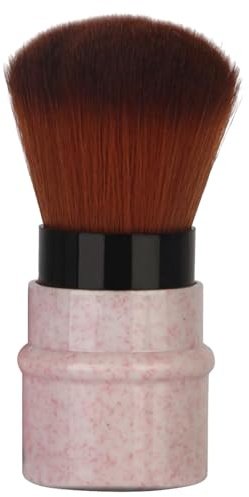 OPPWONG Pincel de Rubor, Pinceles de Maquillaje de Cepillo en Polvo Manija Estirable Manejo de Rusiler Polvo de Caso de Maquillaje de Cepillo (PINK)