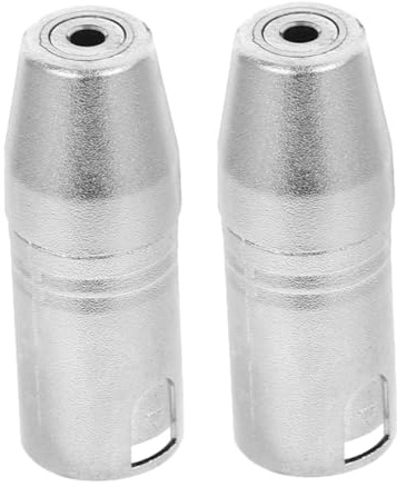 Mikinona 2 pièces Adaptateur Audio XLR Mâle Broches vers Prise Femelle Stéréo Conversion Facile pour Amplificateurs Microphones et Consoles de Mixage Lot