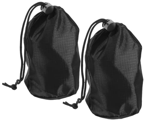 Mikikit 2pezzi Borsa Portatile Coulisse per Trasporto di Poncho Antipioggia Custodia Organizer per Indumenti Protetti dal Vento e Pioggia Adatta per Ciclismo Campeggio e Attività