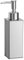 BGL Square Soap Dispenser 304 Edelstahl Standing Handwäsche Spender für Dusche, Bad, Küche, Waschraum (Schwarz)