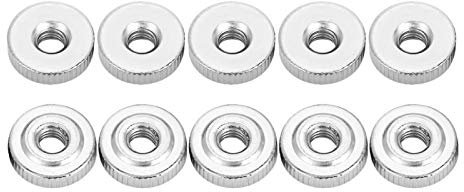 10 Piezas Tuerca Moleteada Redonda, Tuercas Moleteadas Acero Al Carbono Gb807 M3 M4 M5 M6 M8 M10, Tuerca de Mango Para Sujeción Manual (M5)