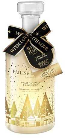 Baylis & Harding Sweet Mandarin & Grapefruit Luxury 'Light Up' Crème Bath Bubbles Gift (Pack of 1) - Vegan Friendly