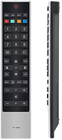 UNOCAR RC-3910 Smart Remote Replacement for Toshiba Freeview Smart 2018 2019 4K UHD LED LCD TV, Toshiba 19 22 26 32 37 40 46 inch 1080p Smart TV, RC3910 46BL702B 40KV700B 37BV700B 32BV700B 22BV500B