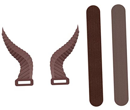 COHEALI 1 Paar Kopfhörer-zubehör Süßer Kopfhöreraufsatz Dämonenhörner Für Kopfhörer Schmuckzubehör Kopfhöreraufsatz Aus Ochsenhorn Kopfhöreranschluss Kieselgel Halloween Stirnband