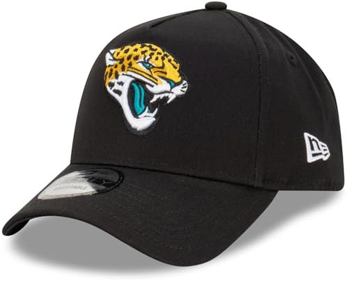 New Era Jacksonville Jaguars NFL Evergreen Schwarz Verstellbare 9Forty A-Frame Cap - One-Size