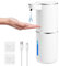 Gaethra Seifenspender Automatisch, 380ml Elektrischer Seifenspender mit Sensor, Seifenspender Wandbefestigung mit USB Wiederaufladbar, 4 Stufen Verstellbar SeifeSenspender (Weiß, Flüssigetyp)