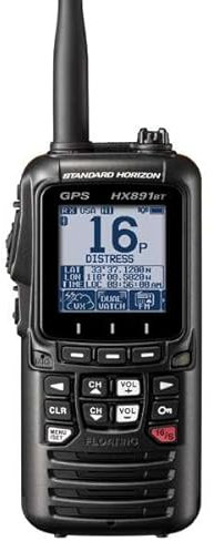 Standard Horizon HX891BT/E Handheld Marine UKW Radio 6W GPS IPX8 Wasserdicht Bluetooth (Schwarz)