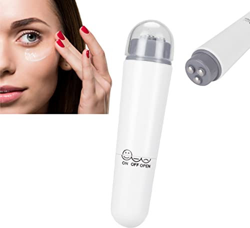 Massaggiatore elettrico per gli occhi, dispositivo antietà Massaggio rilassante gli occhi con 4 testine massaggianti di ricambio, riduzione occhiaie e delle borse massaggiatore facciale antietà