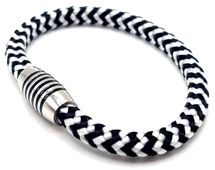 Generisch JoJewelry Emalines (Black white waves, 19.00, Zentimeter)