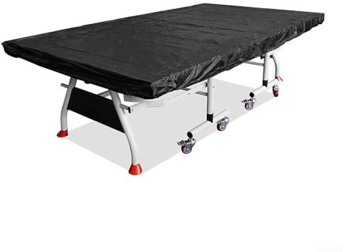 Besttoolifes Housse de protection imperméable pour table de tennis de table de ping-pong, housse de table de ping-pong, housse de protection anti-poussière pour table de tennis de table, noir, 280 x