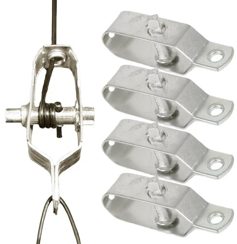 5 Pièces Tendeur Grillage, Tendeur Raidisseur Fil De Tension, Tendeur De Clôture, Tendeur De Câble Métallique Pour Fil Électrique, Pare-soleil, Corde À Linge Et Chaîne