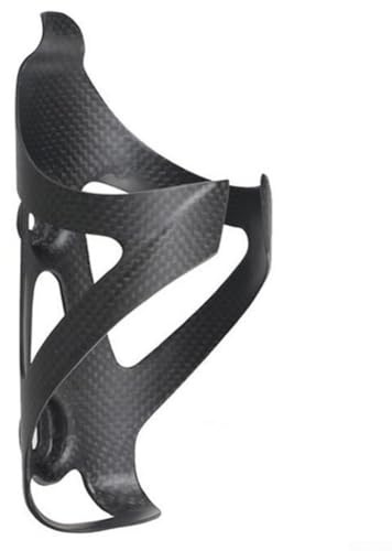 Eawfgtuw Fahrradflaschenhalter aus Karbonfaser, ultraleicht, für Fahrräder, 3K-Textur, 29 g, 74 mm Durchmesser, Fahrradzubehör, schwarz (matt)