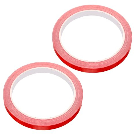SUPVOX 2 Rouleaux Ruban de Protection pour Raquette de Tennis de Table Bande Adhésive Ultra-Fine Rouge Film Résistant UV pour Protection Bords et Durabilité Raquette Accessoire Sportif