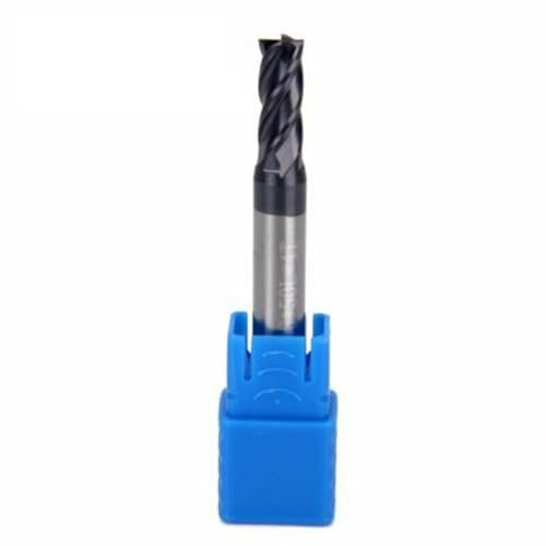 EasyByMall Fresa in carburo a 4 scanalature rivestita in AlTiN per HPC, finitura a basse vibrazioni e fresa per sgrossatura per acciaio, acciaio inossidabile, rame, ghisa, plastica, legno, compatibile