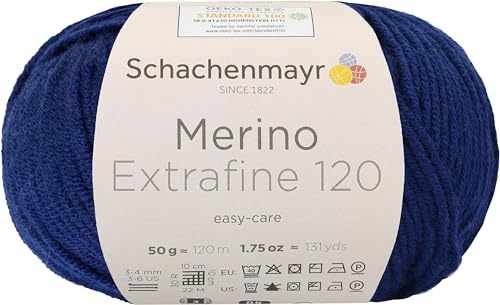 Schachenmayr Merino Extrafine 120 9807552-00158 deep Handstrickgarn, Schurwolle