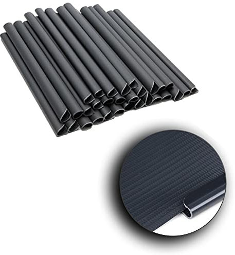 Alaskaprint 30x Befestigungsclips Sichtschutz Klemmschienen für Sichtschutzstreifen Doppelstabmatten Garten Klemmstreifen zur Befestigung von Sichtschutzstreifen Sichtschutzfolie Zaunfolie Anthrazit