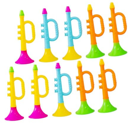 TOYANDONA Kinder Trompete Spielzeug 17X6Cm Plastik Signalhorn Party Krachmacher Für Fußballspiele Konzert Anfeuerung
