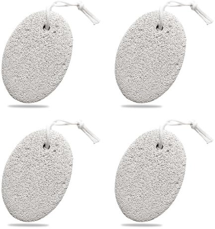 zoerbufan 4 Stück Bimsstein Fußpflege, Hornhautentferner Pumice Stone für Füße und Hände, Fußpeeling für Perfekte Hornhaut und Hautverhärtungen Entfernung, Lavastein Fußpflege