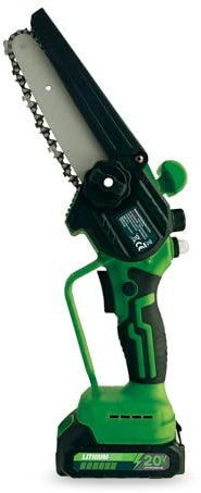 Hammersmith PocketSaw Pro - Das Original aus dem TV - Akku-Mini-Kettensäge inkl. Zubehör - Handkettensäge - wechselbare Sägekette - 20V Lithium-Ionen-Akku - bis zu 15cm Stärke