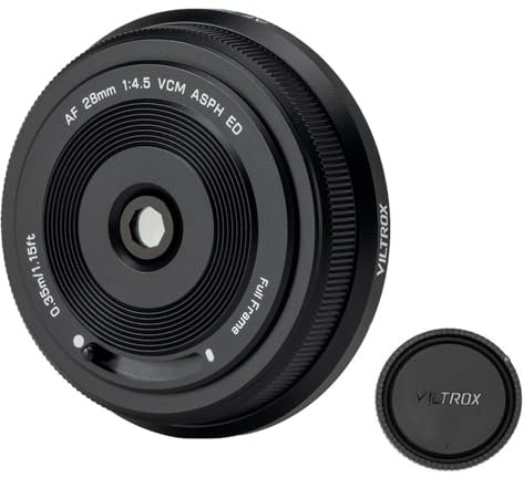 VILTROX AF 28 mm F4.5 Full Format Pancake Objetivo para Nikon Z, enfoque automático chips-Size Ultra Thin Full Frame lente para cámaras Nikon Z Mount