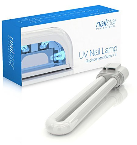 nailstar® UV-Lampen, 9 W (365 nm) Nagellampe mit 36 Watt, 4 Stück