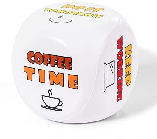 Cube Anti-Stress - Le Cube Anti-Stress coloré avec 6 Actions Amusantes pour soulager Le Stress est Le Cadeau et Le Jouet de Bureau pour Tous Les collègues, étudiants, Amis et employés