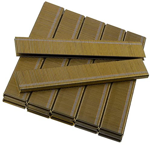 AERZETIX - C58790 - Lot de 2200 agrafes à couronne étroite - 21x5.5x1 mm - pour agrafeuse cloueuse - accessoire d'agrafage bois menuiserie tapisserie - en acier