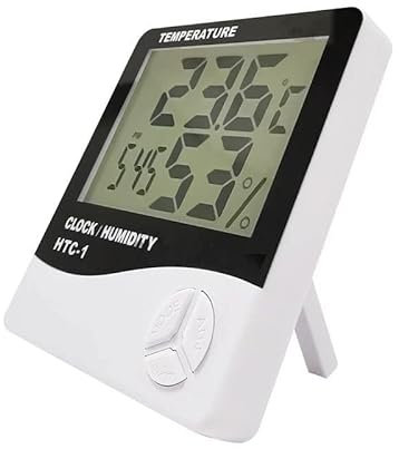 Termómetro Higrómetro Digital Medidor de Humedad y Temperatura Termohigrometro para Interior y Exterior Habitación Casa el Familia Oficina