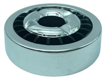 Clearfee Retro Windaschenbecher mit Gluttöter | aus Metall, Rostfrei Sturmaschenbecher | Rund Aschenbecher für Innen & Außen | auch ideal für Gastronomie, Garten, Balkon, (Metallisch, 1 Stück)