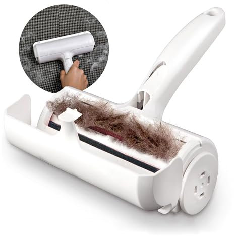 Prestige Pet Hair Remover Roller - Reusable Cat & Dog Hair Remover - Carpet Brush Hair Removal Tool - Fur Remover for Carpet, Clothes, Furniture and Car