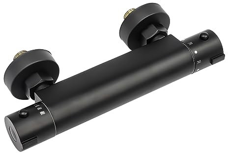 Duscharmatur med termostat, vattenplätering, 38 ℃ duschtermostat blandare dusch, badkarsarmatur duschtermostat duscharmatur badblandare