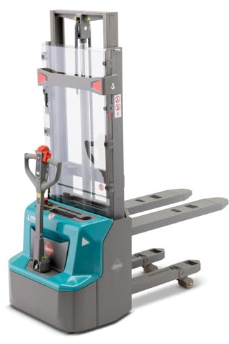 Ameise Elektro-Hochhubwagen PSE | 1.200 kg Tragkraft | 2.900 mm Hubhöhe | 1.150 mm Gabellänge | Lithium-Ionen-Batterie 24 V / 60 Ah mit Ladegerät | 2,5h Ladezeit | 2-fach-Teleskop-Hubgerüst Initialhub