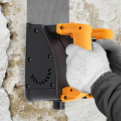 Vägghyvelmaskin, trumfräs, saneringsfräs, väggfräs, putsfräs, elektrisk vägghyvelmaskin, saneringsfräs, betongfräs för hårda ytor 1200 W 4000 r/min
