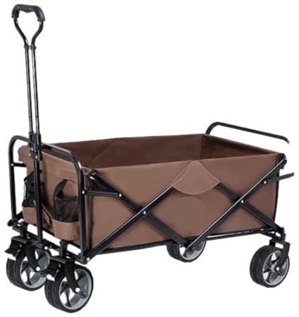 Carrello a mano pieghevole per campeggio, carrello sportivo portatile per esterni, leggero, per un facile trasporto e viaggio
