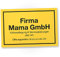 DankeDir! Firma Mama GmbH Schild - Geschenkidee Geburtstagsgeschenk Mama Wanddeko Wohnzimmer Schlafzimmer süßes Geschenk Mutter - kleine Aufmerksamkeit Deko das Haus