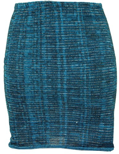 GURU SHOP Minifalda de Punto, Estilo étnico, para Mujer, Rojo, algodón, tamaño: 36, Faldas/Pantalones Cortos alternativos