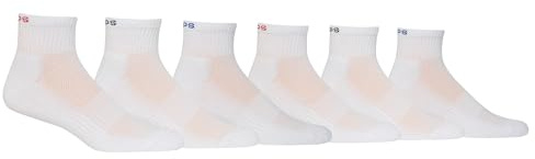 Chaps mens Solid Athletic Various Cut (6 Pack) Dress Sock, White, Red, Black, Blue, 6 12 US