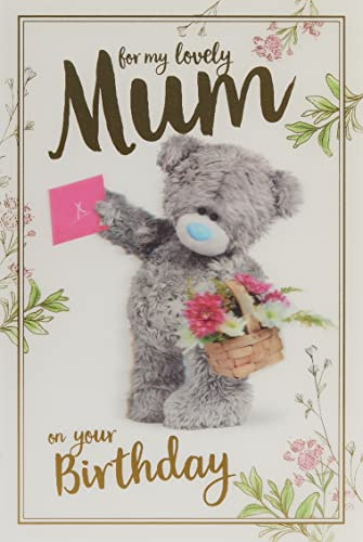 Me To You Bear Tarjeta de cumpleaños holográfica 3D con holograma de cumpleaños para mamá