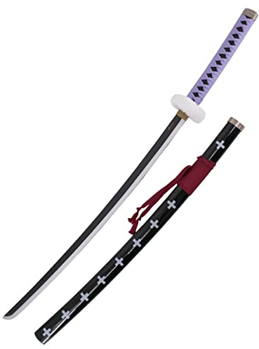 AMONT - Replica Katana giapponese in bambù - Modello Trafalgar Law in legno - Serie One Piece - 104 Cm