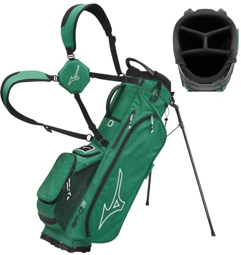 Mizuno BR-D3 Stand Golf Bag | 8 1/2 Inches | Heathered Green