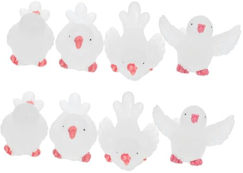 Hemobllo 8 Pezzi Acquario Per Piscina Micro Paesaggistica Pianta Eucalipto Medusa Decorazioni Per Acquari Aria Piccione Pescare Mini Decor Del Serbatoio Di Pesce Anatra Resina