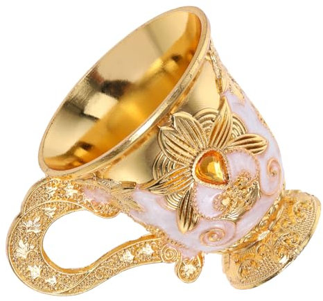 Alipis Copa De Vino Blanco De Metal Repujado Europeo para Uso Ceremonial Copa Sagrada Miniatura para Ofrenda De Agua Rituales Religiosos y