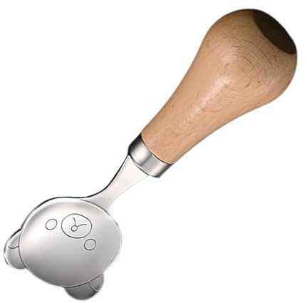 Cucchiaio e forchetta per bambini, in acciaio inox, con manico in legno, anti-soffocamento, per bambini, con manico in legno, utensili per uso alimentare, per casa, viaggi, ragazzi e ragazze