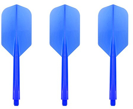Darts Corner Condor Integrated Flight & Stem - Zero Stress - Slim - Long Clear Blue - 1 Set (3)