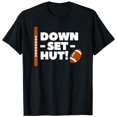Quarterback Snap Count, Down Set Hut, American Football T-Shirt