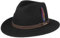 Stetson Roverton Traveller Wollhut - Einfarbiger Hut - Vielseitiger Filzhut - Made in The EU - Allwettertauglich & knautschbar für Damen und Herren - Ganzjährig tragbar schwarz S (54-55 cm)